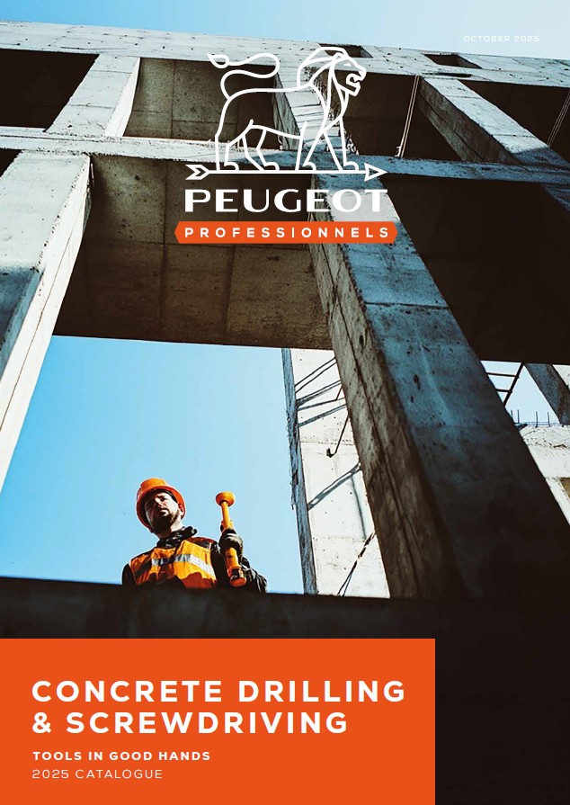[GB] Catalog Concrete Drilling & Screwdriving Peugeot Outils Professionnels 11.25